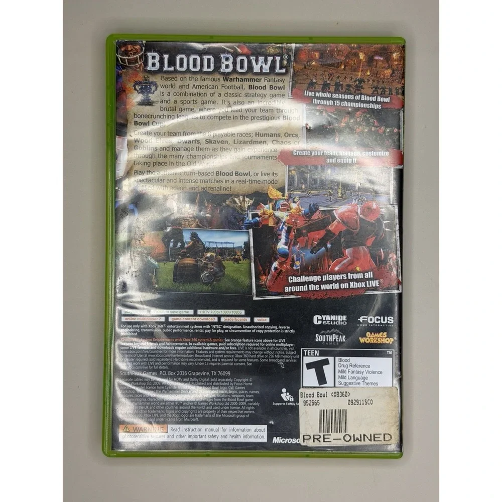 Blood Bowl for Xbox 360